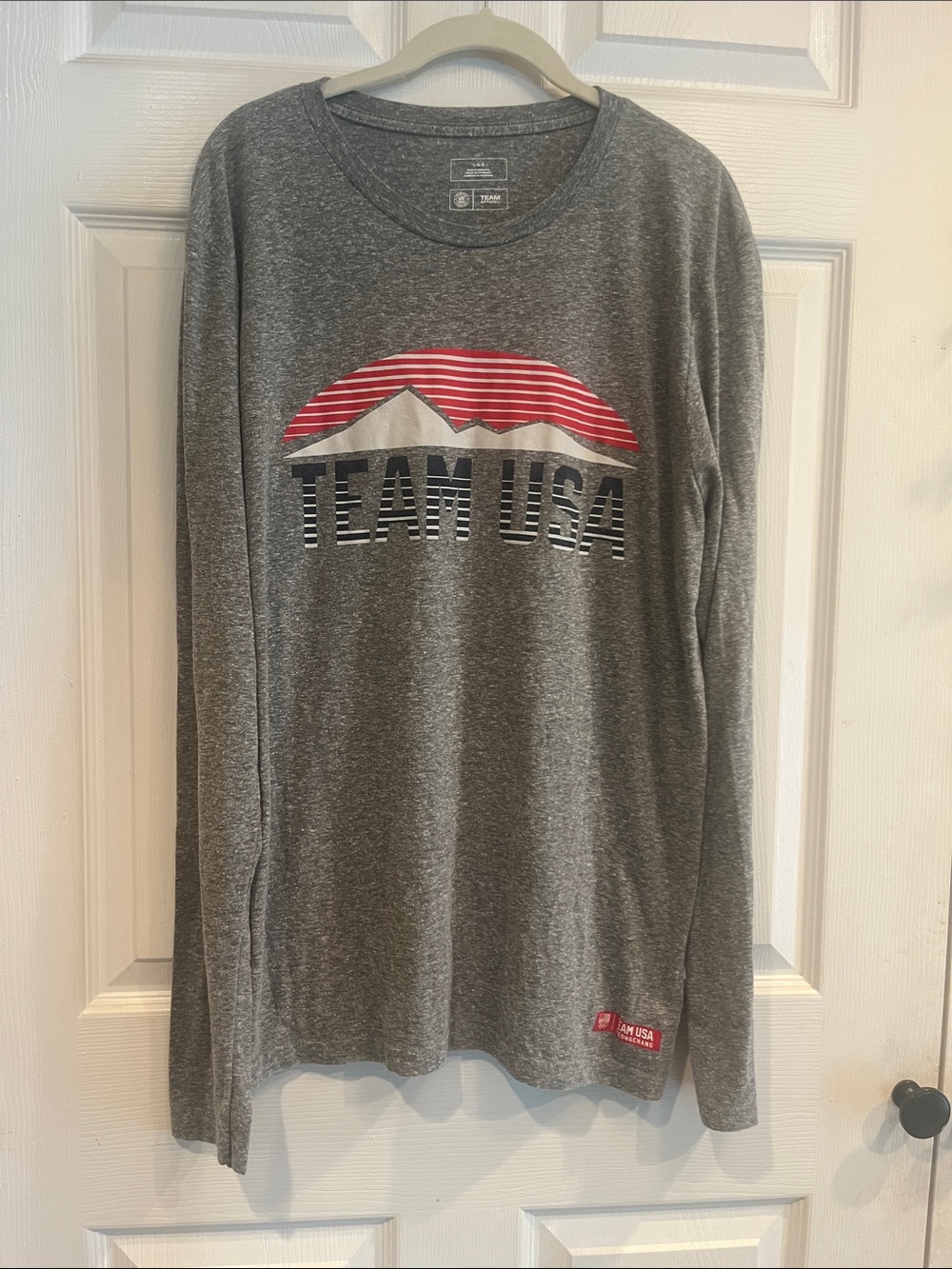Team Apparel Team USA Pyeongchang Heather Gray Graphic Crewneck Tee